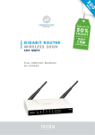 ICIDU Green Wireless Gigabit Router 300N
