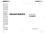 Marantz AV8003/ZWA AV receiver
