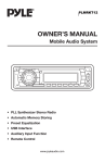 Pyle PLMRKT12BK car media receiver