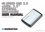 Manhattan 700641 USB powered storage enclosure