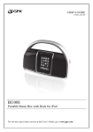 GPX BI100B docking speaker