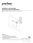 Peerless SP730P flat panel wall mount