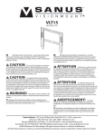 Sanus Systems VLT15 flat panel wall mount