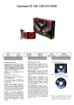 Gainward 426018336-1633 NVIDIA GeForce GT 430 1GB graphics card