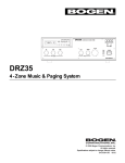 Bogen DRZ35 radio receiver