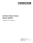 Bogen ANS501 multimedia motion sensor