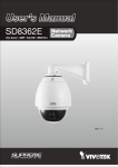 VIVOTEK SD8362E, Speed Dome Network Camera, 1080p FullHD, 20x Optical Zoom and Wide Dynamic Range for Outside Section