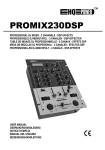 HQ Power Professional DJ mixer 2 channels DSP effects
