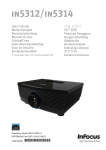 Infocus Large Venue Projector IN5314 - WXGA - 4000 lumens - 2000:1