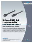 Manhattan Hi-Speed USB Extension Cable