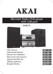 Akai AMD75 home audio set