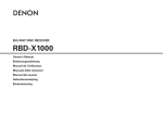 Denon RBD-X1000 AV receiver