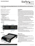 StarTech.com 5.25in Trayless Hot Swap Mobile Rack for 3.5in SATA HDD with LCD & Fan