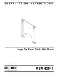 Chief PSMH2841 flat panel wall mount