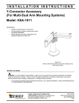 Chief KSA1011B mounting kit