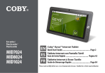Coby Kyros MID 1024-4G 32GB Grey