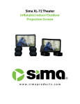 Sima XL-72 projection screen