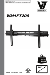 V7 WM1FT200 flat panel wall mount