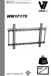 V7 WM1F175 flat panel wall mount