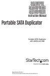 StarTech.com Portable eSATA USB to SATA Standalone HDD Hard Drive Duplicator Dock HDD