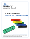 Cavalry CABD2B-BK USB powered storage enclosure