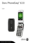 Doro PhoneEasy 610 103g Red