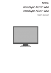 NEC AccuSync AS191WM