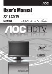 AOC L22W898 22" Black LCD TV
