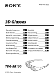 Sony TDG-BR100 stereoscopic 3D glasses