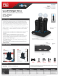 dreamGEAR Quad Charger for PS3 Move