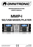 Omnitronic MMP-1 SD/USB mixer/player