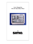 Sima SFX-10 video mixer