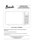 Avanti MO8004MST microwave