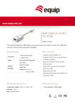 Equip Mini DisplayPort - HDMI