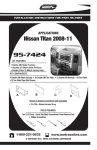 Metra 95-7424 mounting kit