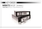 Icy Dock MB672SKGF-BB storage enclosure