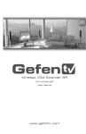 Gefen Wireless VGA Extender SR