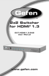 Gefen 2x2 Switcher for HDMI 1.3