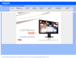 Philips LCD widescreen monitor 202E1SB