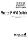StarTech.com 4 User 16 Port Cat5 Matrix IP KVM Switch