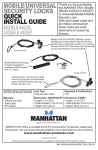 Manhattan 440387 cable lock