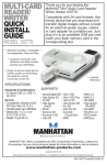 Manhattan 100779 card reader