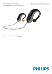 Philips Bluetooth stereo headset SHB6000