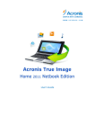 Acronis True Image Home 2011 Netbook Edition, Win, ENG