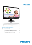 Philips LCD monitor with Touch Control 192E2SB2