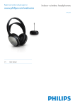 Philips Wireless HiFi Headphone SHC5100