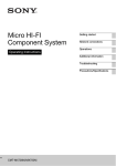 Sony MX750Ni Micro Hi-Fi iPod dock