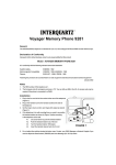 Interquartz 9281B3 telephone