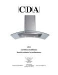 CDA CPXI9 cooker hood