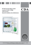 CDA FF150WH combi-fridge